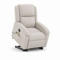 Fauteuil releveur électrique inclinable 1 place en polyester beige, 88 × 94 × 105 cm